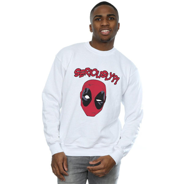 Marvel Deadpool Seriously Sweatshirt 3XL Vit White 3XL