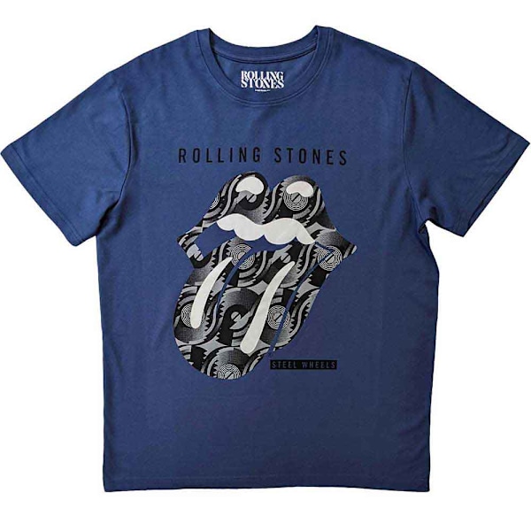 The Rolling Stones Unisex Adult Steel Wheels T-Shirt S Iris Blå Iris Blue S