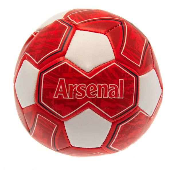 Arsenal FC Crest Mjuk Mini Fotboll En Storlek Röd/Vit Red/White One Size