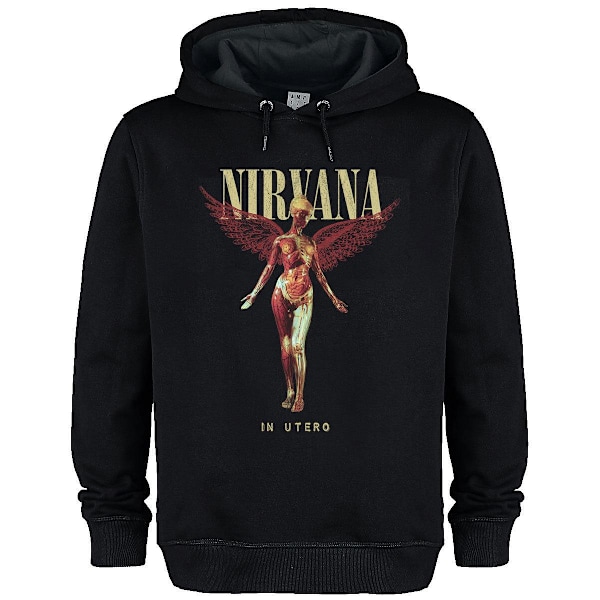 Amplified Unisex Adult In Utero Nirvana Hoodie XS Svart Black XS