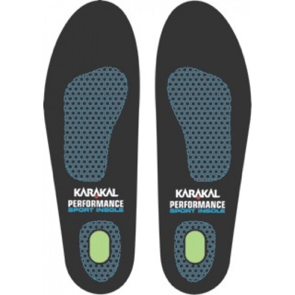 Karakal Sport Insoles 5 UK-5.5 UK Svart/Blå Black/Blue 5 UK-5.5 UK
