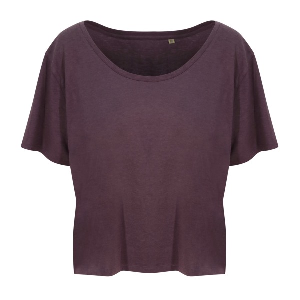 Ecologie Dam/Laides Daintree EcoViscose Cropped T-Shirt L Wi Wild Mulberry L