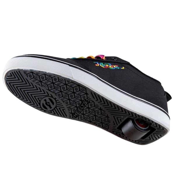 Heelys Barn/Kids Propel Canvas Trainers 2 UK Svart/Regnbåge Black/Rainbow 2 UK
