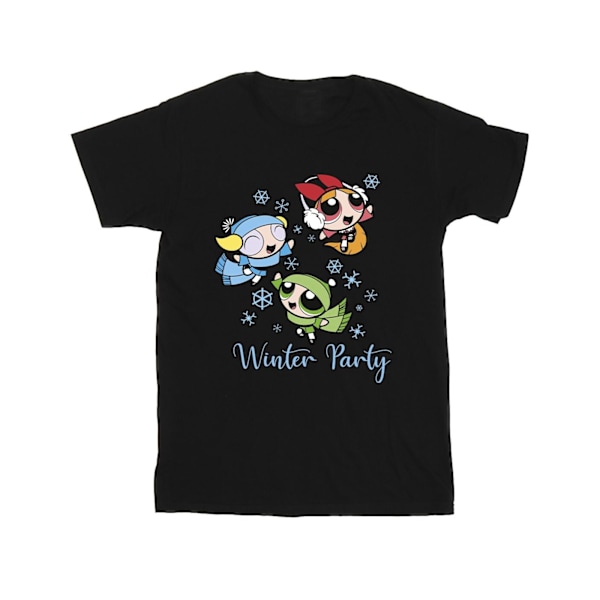 Powerpuff Girls Mens Girls Winter Party T-Shirt 4XL Svart Black 4XL