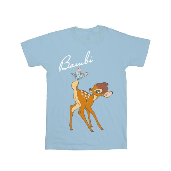 Disney Dam/Dam Bambi Butterfly Tail Bomull Pojkvän T-Sh Baby Blue L