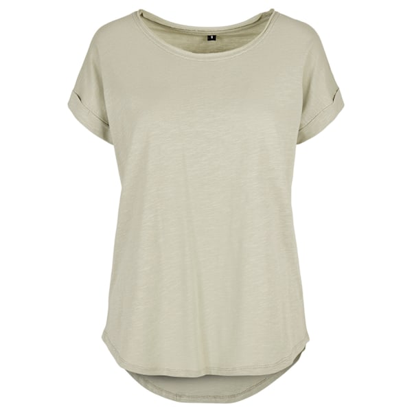 Bygg ditt varumärke Dam/Dam lång Slub T-shirt M Soft Salvia Soft Salvia M