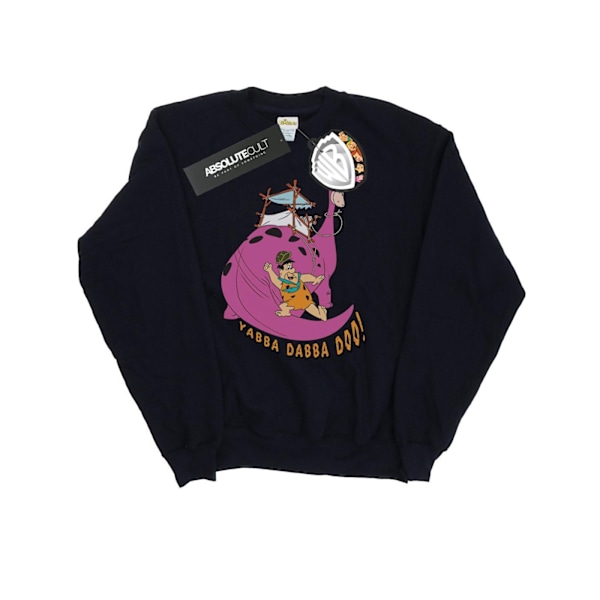 The Flintstones Dam/Damer Yabba Dabba Doo Sweatshirt XL Svart Black XL