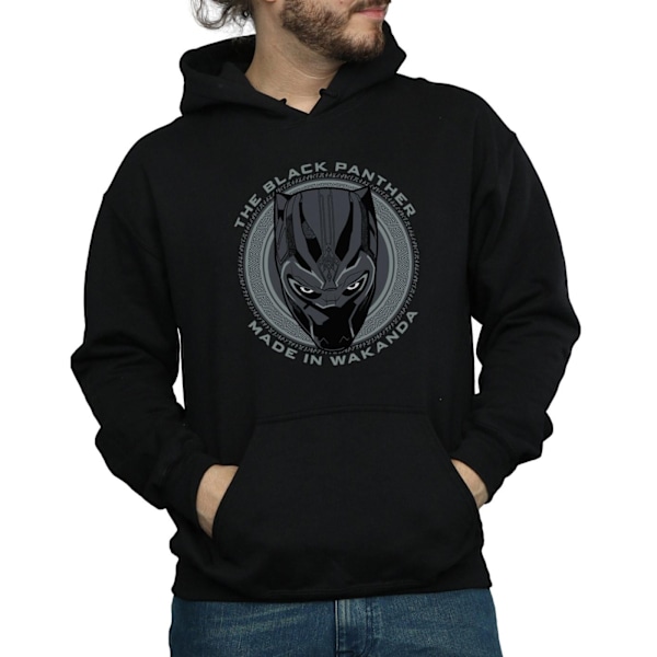 Black Panther Herr Made In Wakanda Bomullströja XL Svart Black XL