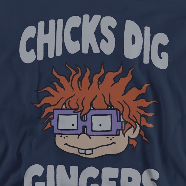 Rugrats Unisex Vuxen Chicks Dig Gingers Sweatshirt L Marinblå Navy L
