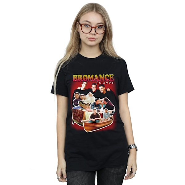 Friends Dam/Damer Bromance Homage Bomull Boyfriend T-Shirt Black L