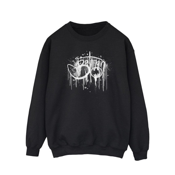 DC Comics Herr Batman Paint Splatter Sweatshirt L Svart Black L