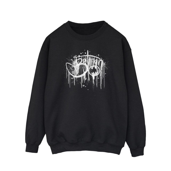 DC Comics Herr Batman Paint Splatter Sweatshirt XL Svart Black XL