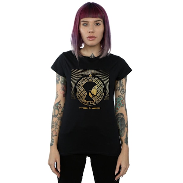 Supernatural Dam/Kvinnor Abbadon Crest Bomull T-Shirt S Svart Black S