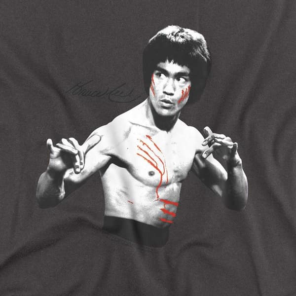 Bruce Lee Unisex Vuxen Final Confrontation Långärmad T-shirt Charcoal S