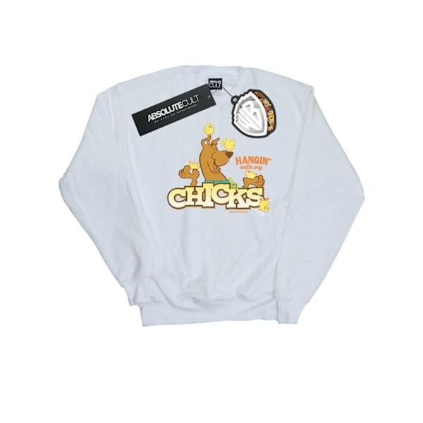 Scooby Doo Dam/Kvinnor Hänger Med Mina Chicks Sweatshirt XXL W White XXL