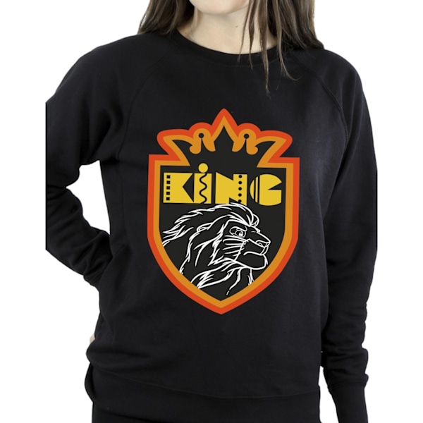 Disney Dam/Kvinnor Lejonkungen Crest Sweatshirt S Svart Black S