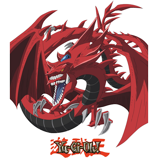 Yu-Gi-Oh! Unisex Vuxen Slifer the Sky Dragon T-shirt M Svart Black M