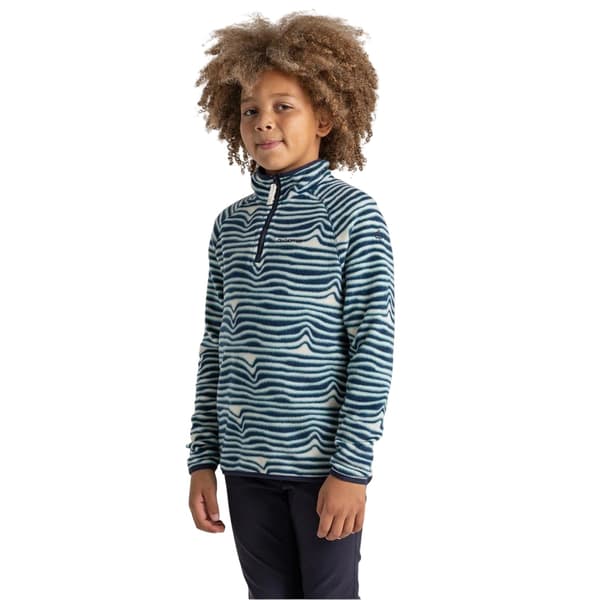 Craghoppers Barn/Kids Kai Wave Zip Neck Regular Sweatshirt Poseidon Blue 5-6 Years