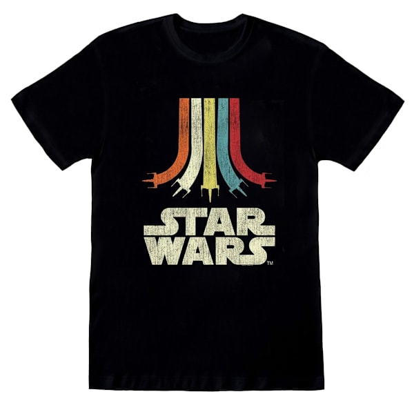 Star Wars Boys Rainbow Bomull T-shirt 5-6 år Svart Black 5-6 Years