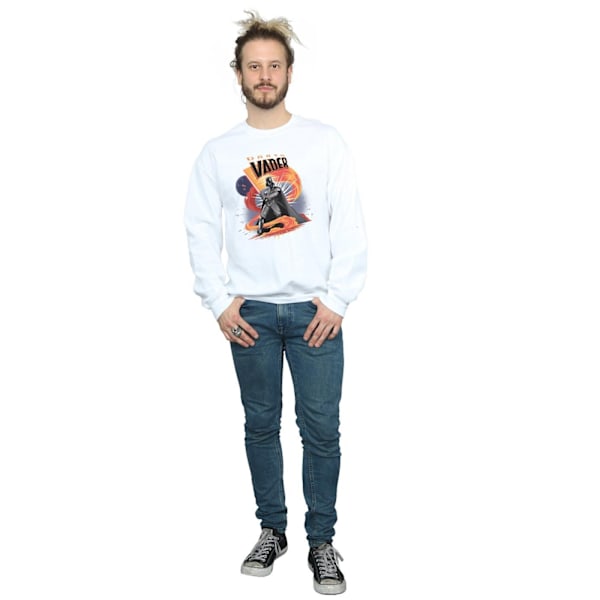Star Wars Darth Vader Swirling Fury Sweatshirt M Vit White M