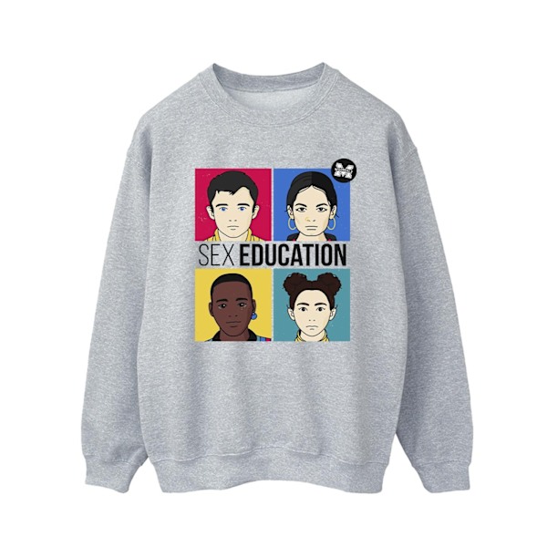 Netflix Mens Sex Education Teen Illustrated Sweatshirt M Sports Sports Grey M