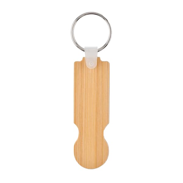 MidOcean Compras Bambu Shoppingvagn Nyckelring One Size Trä Wood One Size