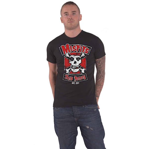 Misfits Unisex Vuxen Biker Design T-Shirt L Svart Black L