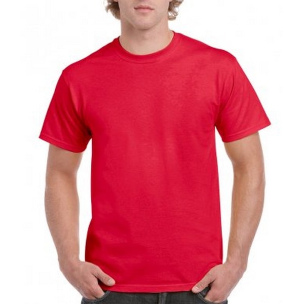 Gildan Mens Hammer Heavyweight T-shirt L Sport Scarlet Röd Sport Scarlet Red L