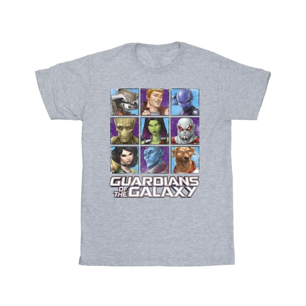 Guardians Of The Galaxy Mens Character Squares T-Shirt S Sports Sports Grey S