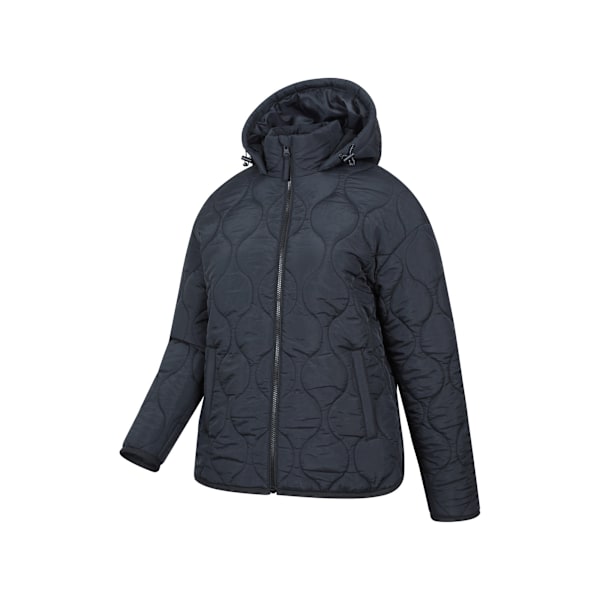 Mountain Warehouse Dam/Dam Flora Quiltad Jacka 16 UK Bla Black 16 UK