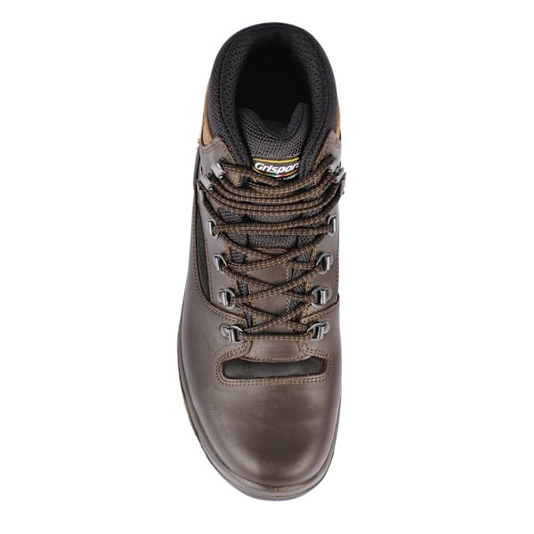 Grisport Quatro vaxat läder vandringskängor för barn 4 UK Brown 4 UK