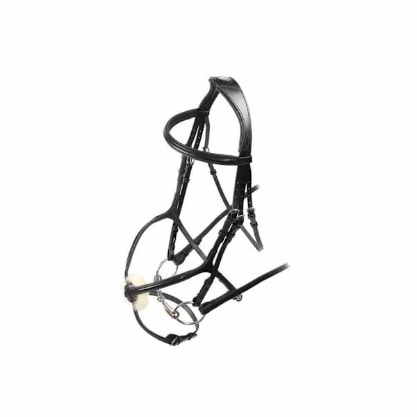 Velociti Läder Häst Grackle Bridle Cob Svart Black Cob