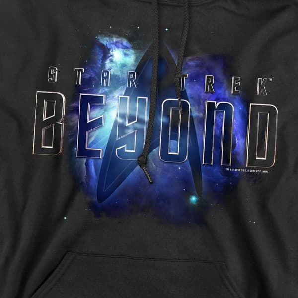 Star Trek Beyond Herr Galaxy Hoodie L Svart Black L