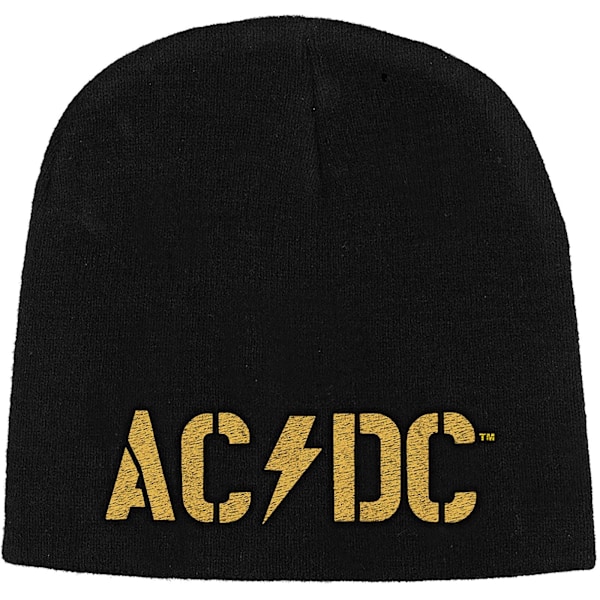 AC/DC Unisex Vuxen PWR-UP Logotyp Mössa One Size Svart/Guld Black/Gold One Size