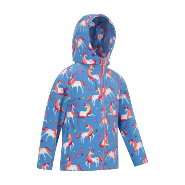 Mountain Warehouse Barn/Barn Endeavour II Unicorn Hoodie 9 Corn Blue 9-10 Years