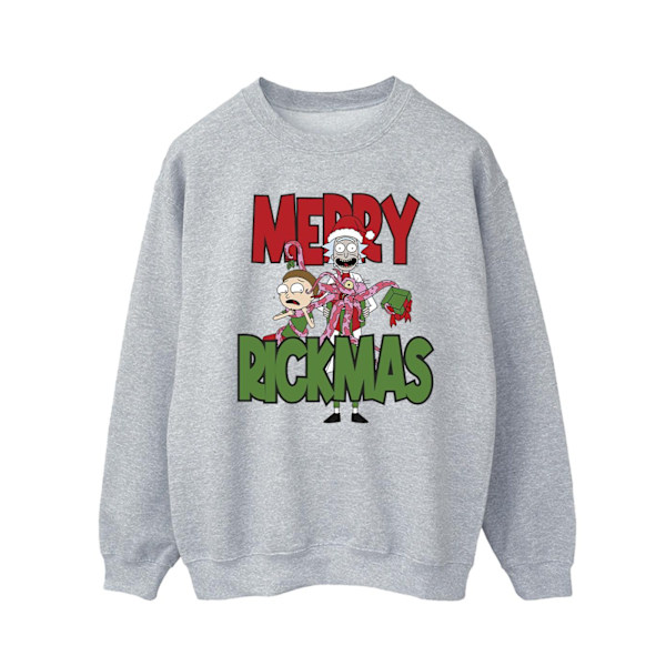 Rick And Morty Herr Merry Rickmas Sweatshirt 4XL Sports Grey Sports Grey 4XL