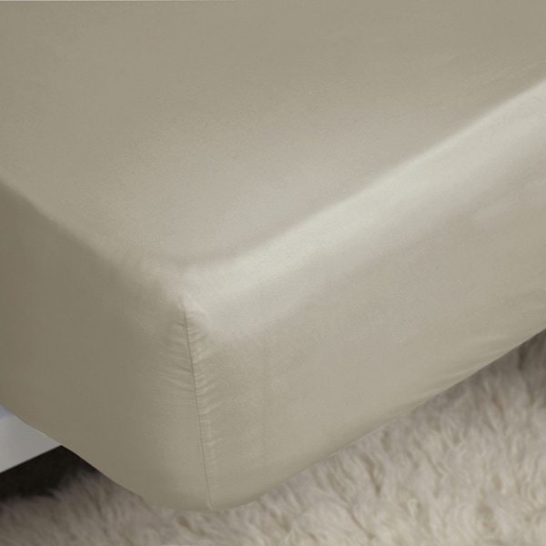 Belledorm Easycare Percale Lakan med resår 198 cm x 198 cm Svamp Mushroom 6ft 6in