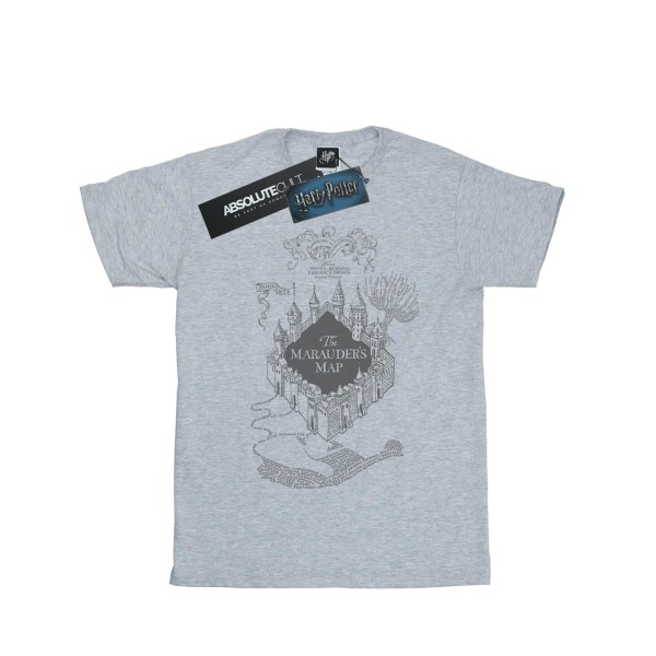 Harry Potter Mens The Marauder´s Map T-Shirt S Sports Grey Sports Grey S
