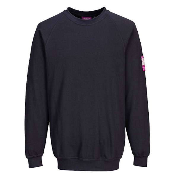 Portwest herr flamskyddad långärmad tröja 4XL marinblå Navy 4XL