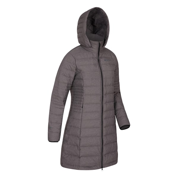 Mountain Warehouse Damjacka för Kvinnor/Damer Furnace Down Lång Längd Dark Grey 8 UK