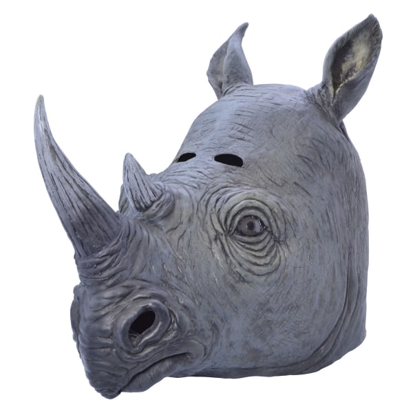 Bristol Novelty Unisex Adults Rhino Mask One Size Grå Grey One Size