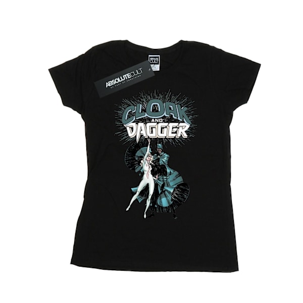 Marvel Dam/Kvinnor Cloak And Dagger Shadow Dance Bomull T-shirt Black S