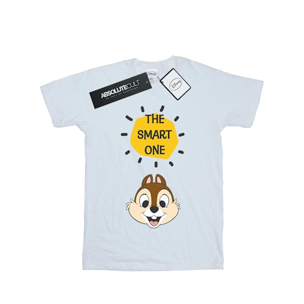 Disney Dam/Kvinnor Chip N Dale The Smart One Bomull Boyfriend White M