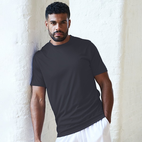 AWDis Just Cool Mens Smooth Short Sleeve T-Shirt M Charcoal Charcoal M
