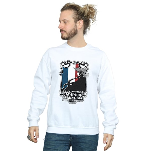 Fantastiska vidunder Mäns Magiques De La France Sweatshirt S Vit White S