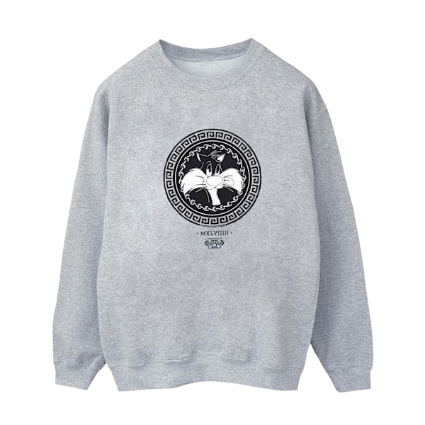 Looney Tunes Dam/Damer Sylvester Grekisk Cirkel Sweatshirt M Sports Grey M