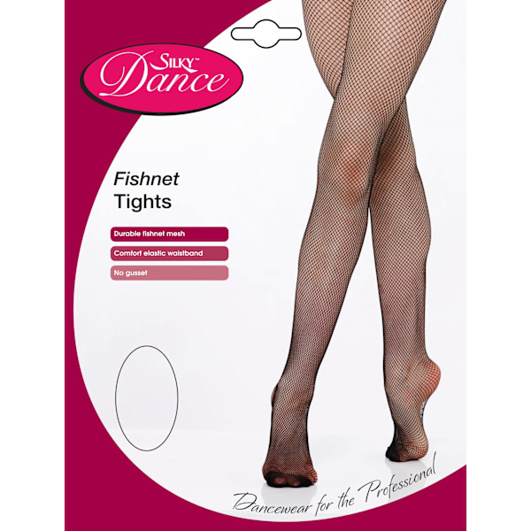 Silky Dam/Dam Dans Fisknät Strumpbyxor (1 Par) X-Large (5ft6 Black X-Large (5ft6”-5ft10”)