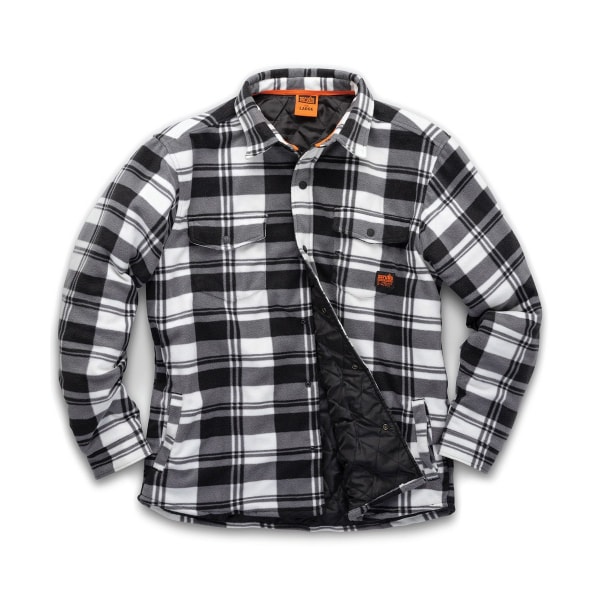 Scruffs Rutig vadderad skjorta för män XL Svart/Vit Black/White XL 4d05 |  Black/White | XL | Fyndiq