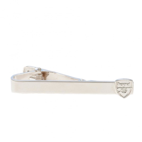 Arsenal FC Silver Plated Tie Slide One Size Silver Silver One Size