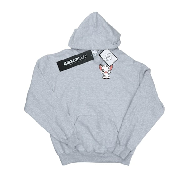Disney Herr Moana Pua The Pig Brösttryck Hoodie XL Sports Grå Sports Grey XL